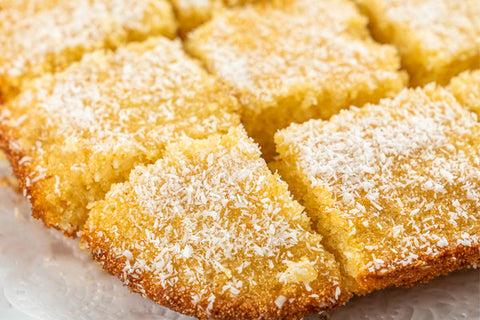 Semolina and Coconut Cake (Basbousa)