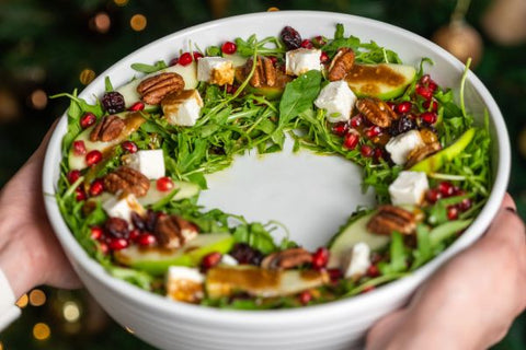 Christmas wreath salad