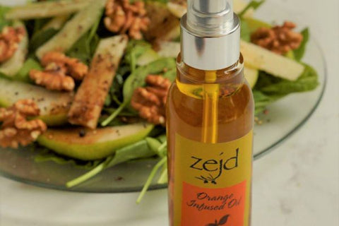 Pear, Walnut, Parmesan Salad with Orange Vinaigrette