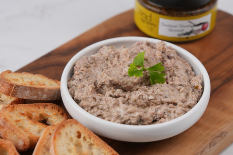 Sardine Dip with Labneh & Sundried Tomato Tapenade